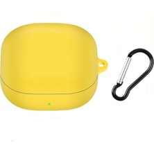 Gpack Samsung Galaxy Buds Core Uyumlu Kılıf Mat Kancalı Silikon SF13 Sarı