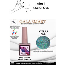 Gala Smart  Yarı Şeffaf Simli Vıtraj Kalıcı Oje 10 ml  Oje Kodu: Vıtraj 8