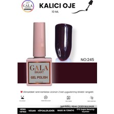 Gala Smart  Bordo Kalıcı Oje 10 ml Oje Kodu: 245