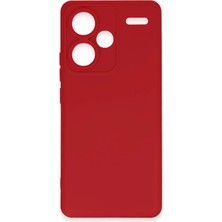 Sh Ticaret Newface Redmi Note 13 Kılıf Nano Içi Kadife Silikon - Kırmızı