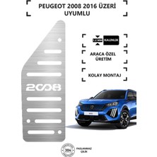 A&G Tuning Peugeot 2008 2014 Üzeri Ayak Dinlendirme Pedalı Krom Ayak Dayama Pedalı