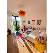 S Home Design Concept Frida 4 Modül Pofidik Modüler Kanepe L Köşe Koltuk Takımı, Yönsüz Kadife, Kırık Beyaz 290X185