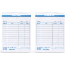 Altınoluk Uysal Adisyon Fişi (Garson) Tek Nüsha 1.hamur 85GR (20 Li Paket)