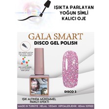 Gala Smart Flashta Işıkta Parlayan Simli Dısco Kalıcı Oje Oje Kodu: 3