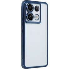 Sh Ticaret Newface Redmi Note 13 5g Kılıf Lensli Silikon - Sierra Blue