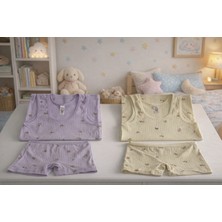 Kız Çocuk 2'li Ribana Atlet Boxer Takım