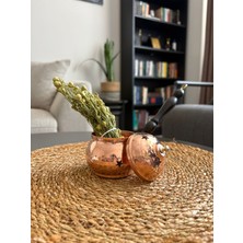 Işlemeli Topak Bakır Tütsülük Üzerlik Otu Hediyeli