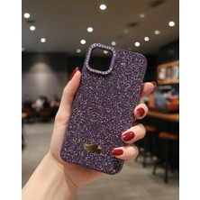 KumOziShop iPhone 12 Promax Uyumlu Kamera Standlı Taşlı Premium Kılıf