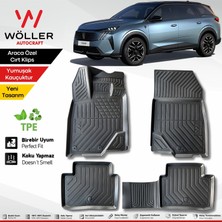 Yeni Peugeot 5008 Paspas 2025 Sonrası Uyumlu 3D Havuzlu Paspas