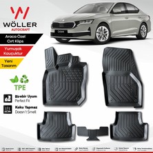 Wöller Yeni Skoda Octavia Paspas 2021 Sonrası 3D Havuzlu Wöller Paspas