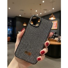 KumOziShop iPhone 11 Promax Uyumlu Kamera Standlı Taşlı Premium Kılıf