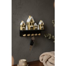 Bayan Rottenmeier Saray Silüeti Duvar Askılı Anahtarlık - Anahtarlık Askısı-Duvar Anahtarlığı (25X20 Cm)