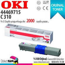 Oki C310 / C330 / C510 / C530 / MC352 / MC362 / MC562 / 44469715 Kırmızı Orijinal Toner