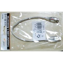 S-Link Sl-Af30 30Cm Usb 2.0 Am To Af Şeffaf Uzatma Kablosu
