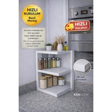 Kenhome Tezgah Üstü Baharatlık – Mutfak Düzenleyici Organizer – 18 mm Suntalam