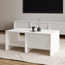 İnarch Dizayn Laris Kapaklı Orta Sehpa – 90 cm Modern Tasarım
