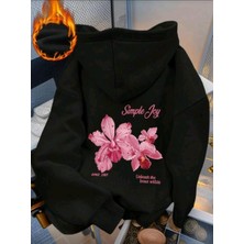 Divin Kadın Baskılı Sweatshırt Kaliteli Kumaş Oversize Kesim