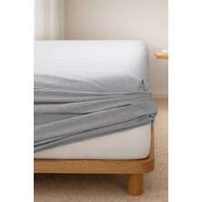 Bedline Aura Fıtted Penye Çarşaf 160*200+36 cm Gri