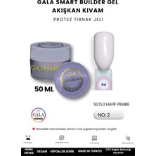 Gala Smart  Akışkan Kıvamlı Gala Protez Tırnak Jeli No:01 Rakı Beyazı - 15 ml
