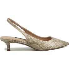 Nine West PAMEL 6FX Bej Kadın Topuklu Ayakkabı