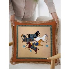 Zepce Design Figüratif At Dekoratif Kırlent