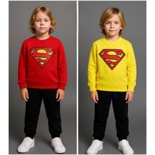 Lumino Superman Baskılı 2'li Erkek Çocuk Takım