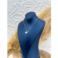Livora Jewelry 925 Ayar Gümüş Sedefli Yıldız Detaylı Kadın Kolye – Özel Tasarım, Zarif Hediyelik