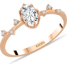 Keops Pırlanta 0,55 Karat Pırlanta Vintage Olivia Yüzük - Hrd Sertifikalı - 1100660