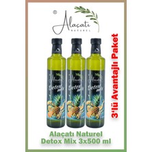 Alaçatı Naturel Detox Mix Sirke 500 ml 3 Adet