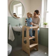 Cute Wood Ahşap Öğrenme Kulesi &aktivite Masası