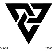 Airbrush Tattoo Tribal Üçgen Yapışkanlı Stencil Süsleme ve Boyama Kalıbı