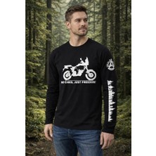 Aybaak Fit Freedom Enduro Motorsiklet Baskılı Uzun Kol Tişört