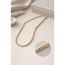 Nora Vip 14 K Altın Renk Ince Gurmet Zincir Kadın Kolye Gold