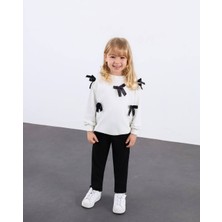 Miniko Kids Kız Çocuk Bayramlık Fiyonk Detaylı 2li Takım