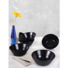Hype Store Mat Siyah Hitit Çorba Kasesi 14 cm 6 Adet