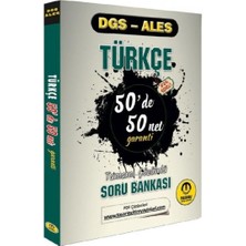 Tasarı Akademi Yayınları Tasarı Dgs Ales Türkçe 50 De 50 Net Garanti Soru Bankası