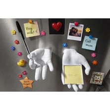 MisterionStudio Manyetik El Not Tutucu & Kalem Standı – Buzdolabı Organizer Dekor