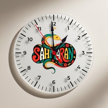 Zerya Şahmaran Yazılı Duvar Saati - Şahmeran Saati