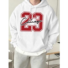 Chicago Number 23 Yaratıcılık Baskı Erkek Kapüşonlular Yumuşak High Street Top Spor Hip Hop T