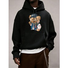 Gentleman Tech Control Teddy Bear Baskılı Erkek Cep Polar Uzun Kollu Sonbahar Renkli Spor Giy