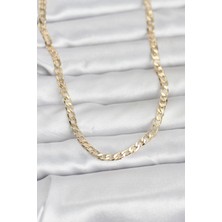 Mustran cm 14K Gold Renk Zincir Model 60 cm Kadın Kolye