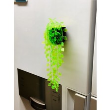 MisterionStudio Buzdolabı ve Metal Yüzeyler Için Dekoratif Yeşil Bitki Mıknatıslı Magnet(1 Adet)