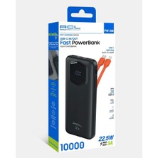 Azurtech 0000 Mah 2xusb 1xpd Hızlı Şarj 22.5W Type-C Lightning Powerbank PW-139