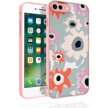 Zore iPhone 8 Plus Kılıf Desenli Kamera Korumalı Parlak Zprb Nora Kapak-No5