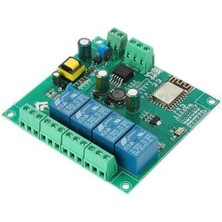 Voltaj ESP8266 ESP-12F Ac 90-250V / Dc 7-30V 4 Kanal Wifi Röle Modülü