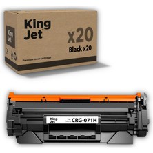 Kingjet Canon Uyumlu (071H) CRG-071H Yüksek Kapasiteli (20'li Paket) Muadil Toner Çipli / MF272