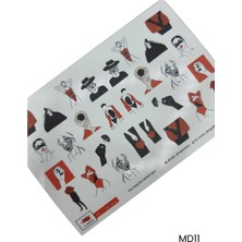Gala Smart  Stıcker Naıl Art No:md-11