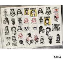 Gala Smart  Stıcker Naıl Art No:md-4