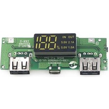 Weko WK-22851 Lityum Pil Powerbank Şarj Modülü Dijital Ekranlı Iki Port 5V-2.1A