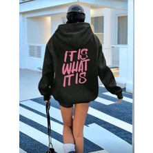 Divin Kadın Baskılı Sweatshırt Kaliteli Kumaş Oversize Kesim